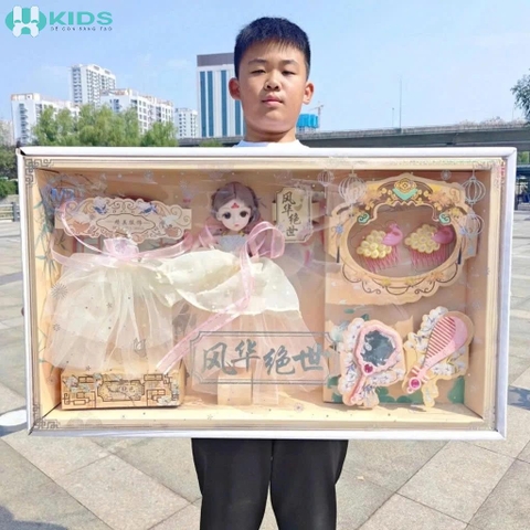 Búp Bê Công Chúa Cổ Trang Thay Trang Phục Kèm Váy Và Phụ Kiện Cho Bé