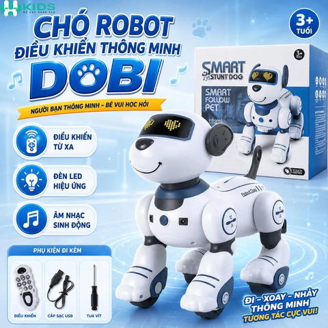 Chó Robot Điều Khiển Thông Minh Dobi Lập Trình Nhiều Động Tác
