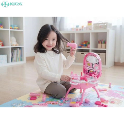 Vali Trang Điểm Công Chúa Cho Bé, Balo Kéo Biến Hình Bàn Trang Điểm Kèm Phụ Kiện