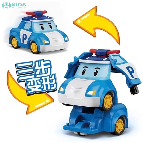 Set 6 Xe Poli Biến Hình Robot Cho Bé