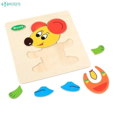 Tranh Ghép Hình 3D Bằng Gỗ Cho Bé