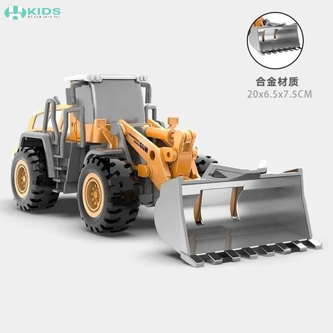 Set 4 Xe Công Trình Hợp Kim Tỷ Lệ 1:55 Cho Bé