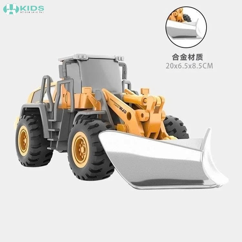 Set 4 Xe Công Trình Hợp Kim Tỷ Lệ 1:55 Cho Bé