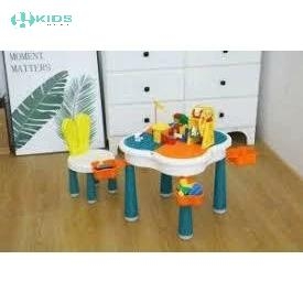 Bộ Xếp Hình Bàn Ghế Tai Thỏ Đa Năng 110 Chi Tiết Cho Bé
