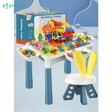 Bộ Xếp Hình Bàn Ghế Tai Thỏ Đa Năng 110 Chi Tiết Cho Bé