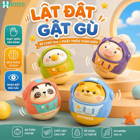 Đồ Chơi Lật Đật Gật Gù Phi Hành Gia Cho Bé