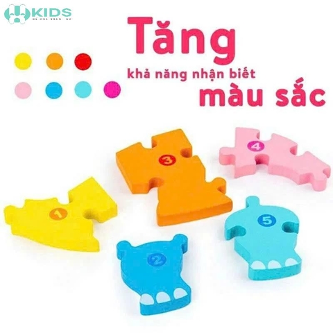 Đồ Chơi Ghép Hình Gỗ Nổi Montessori Cho Bé