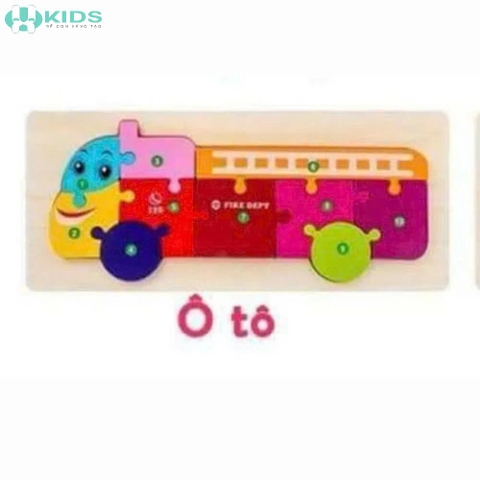 Đồ Chơi Ghép Hình Gỗ Nổi Montessori Cho Bé