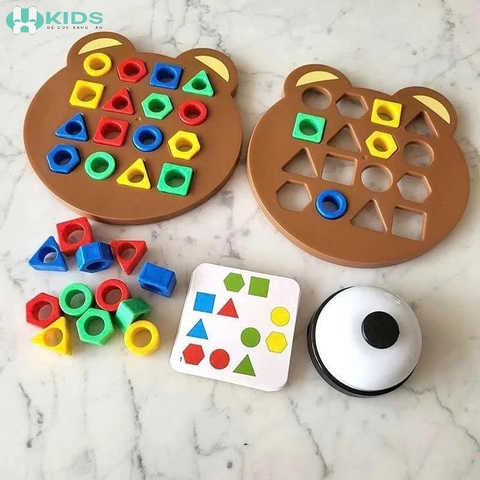 Đồ Chơi Bảng Gấu Lắp Ghép 2 Người Chơi Có Chuông