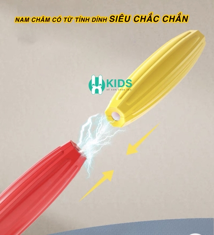 Đồ chơi xếp hình nam châm hình khối thế hệ mới, lắp ráp thông minh thành hình người