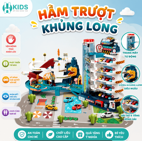 Đường Hầm Khủng Long XK5W5Q6D Cho Bé - Đồ Chơi XKIDS