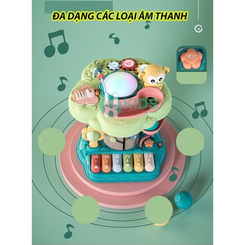 Bàn chơi phát nhạc đa năng 9in1 kết hợp trống, đàn piano