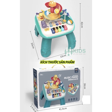 Bàn nhạc đa năng, bàn chơi giáo dục sớm kích thích phát triển giác quan