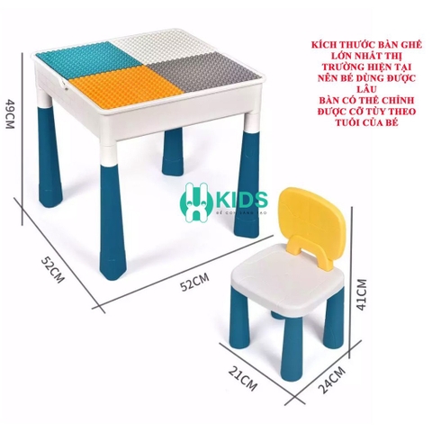 Bộ Bàn Đa Năng LEGO CHỈNH ĐƯỢC SIZE HÌNH VUÔNG