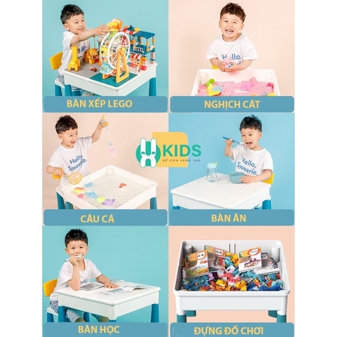 Bộ Bàn Đa Năng LEGO CHỈNH ĐƯỢC SIZE HÌNH VUÔNG