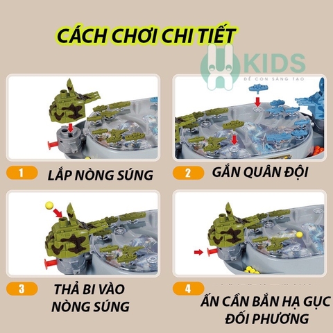 Đồ chơi bắn bi khủng long, hải quân đại chiến