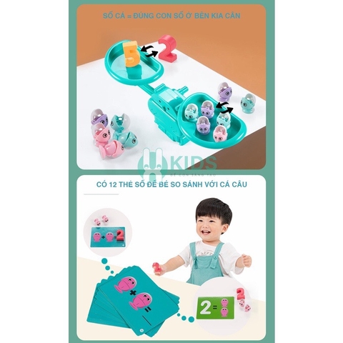 Đồ Chơi Câu Cá Toán Học 4in1 Có Nhạc Có Nam Châm