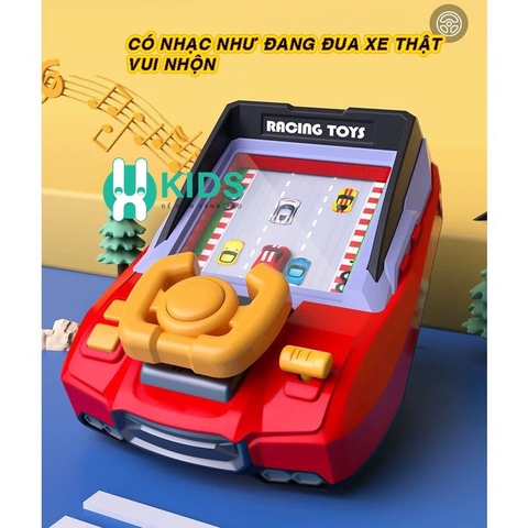 Đồ chơi vô lăng lái xe ô tô mô phỏng game đua xe có pin sạc kèm hiêu ứng âm thâm