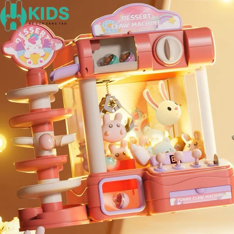 MÁY GẮP GẤU SIZE TO 2 IN 1 KÈM ĐƯỜNG RAY BÓNG LĂN PHIÊN BẢN MỚI GỒM RẤT NHIỀU GẤU ,BÓNG , XU SIÊU THÚ VỊ DÀNH CHO BÉ