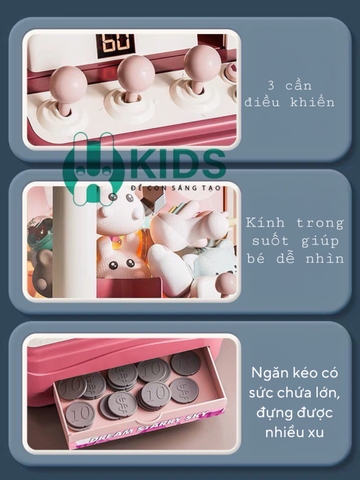 MÁY GẮP GẤU SIZE TO 2 IN 1 KÈM ĐƯỜNG RAY BÓNG LĂN PHIÊN BẢN MỚI GỒM RẤT NHIỀU GẤU ,BÓNG , XU SIÊU THÚ VỊ DÀNH CHO BÉ