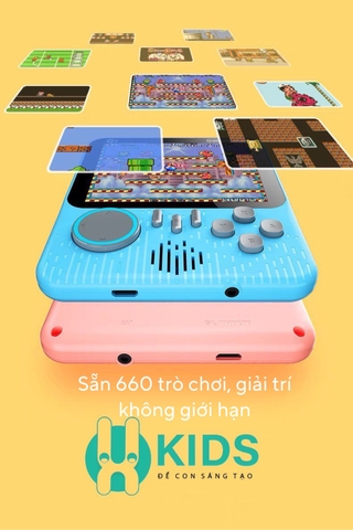 MÁY CHƠI GAME CẦM TAY SIÊU CẤP G7, MÁY CHƠI GAME 660 TRÒ CHƠI CHƠI ĐƯỢC 2 NGƯỜI, KẾT NỐI TV SIÊU VUI NHỘN CHO CÁC BÉ