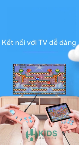 MÁY CHƠI GAME CẦM TAY SIÊU CẤP G7, MÁY CHƠI GAME 660 TRÒ CHƠI CHƠI ĐƯỢC 2 NGƯỜI, KẾT NỐI TV SIÊU VUI NHỘN CHO CÁC BÉ