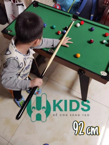 Bàn Bi-A Cao Cấp, Bàn bi a Gỗ Loại To Chân Gấp Gọn Chơi Siêu Hay Và Cực Vui Cho Trẻ Em Và Người Lớn