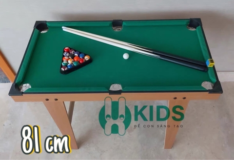 Bàn Bi-A Cao Cấp, Bàn bi a Gỗ Loại To Chân Gấp Gọn Chơi Siêu Hay Và Cực Vui Cho Trẻ Em Và Người Lớn