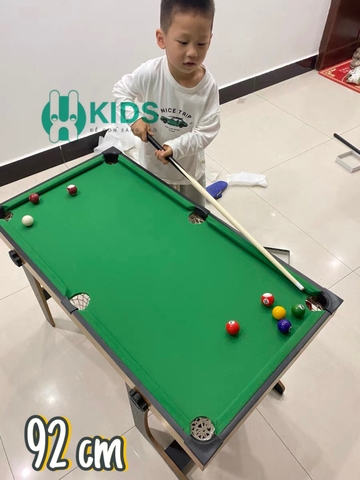 Bàn Bi-A Cao Cấp, Bàn bi a Gỗ Loại To Chân Gấp Gọn Chơi Siêu Hay Và Cực Vui Cho Trẻ Em Và Người Lớn