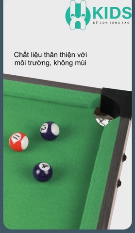 Bàn Bi-A Cao Cấp, Bàn bi a Gỗ Loại To Chân Gấp Gọn Chơi Siêu Hay Và Cực Vui Cho Trẻ Em Và Người Lớn