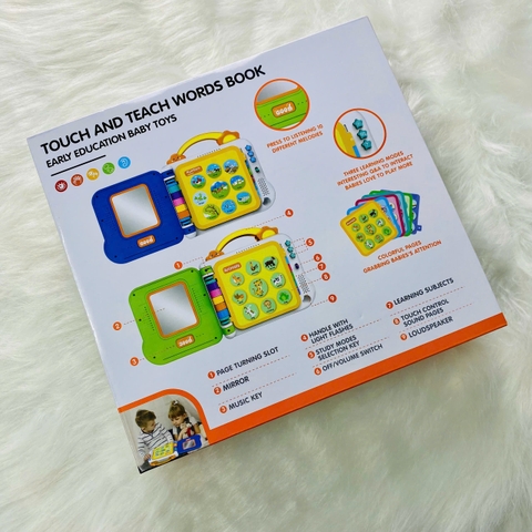 Đồ Chơi Âm Thanh Học Tiếng Anh Touch And Teach Words Book Cho Bé 1-5 Tuổi