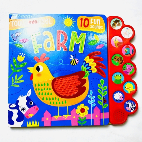 Đồ Chơi Âm Thanh Touch And Feel Sound Book 10 Âm Thanh Cho Bé 3 Tuổi+