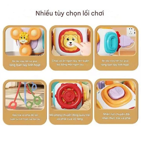 KHỐI BẬN RỘN 6 MẶT – ĐỒ CHƠI “NGHIỆN TAY” GIÚP BÉ THÔNG MINH HƠN MỖI NGÀY