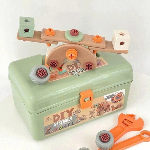 Hộp Kỹ Thuật 144 Chi Tiết Cho Bé – Bộ Đồ Chơi Lắp Ráp DIY Có Máy Khoan Pin, Phát Triển Tư Duy Sáng Tạo Cho Trẻ 3+