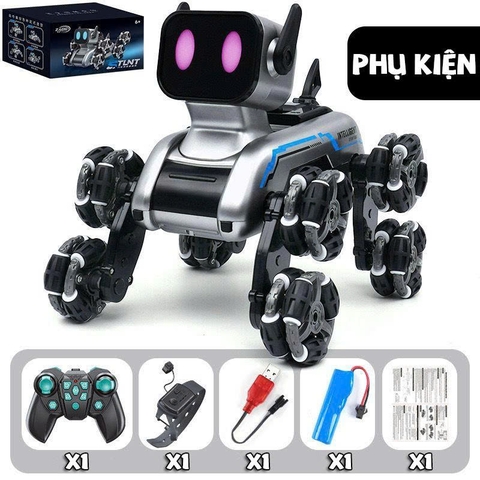 Robot Điều Khiển Cảm Biến Cử Chỉ Thông Minh – Xe Robot Drift 360° Biến Hình Leo Địa Hình Cho Bé