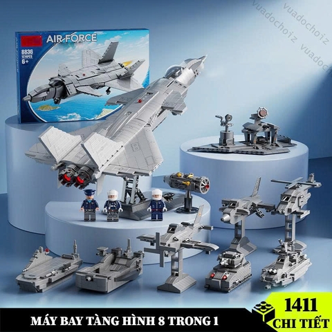 Lắp ghép AIR FORCE 8IN1 Mô hình máy bay Leebrothers - 8836