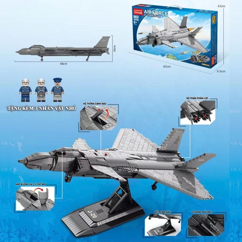 Lắp ghép AIR FORCE 8IN1 Mô hình máy bay Leebrothers - 8836