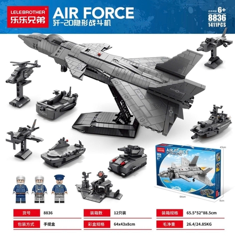 Lắp ghép AIR FORCE 8IN1 Mô hình máy bay Leebrothers - 8836