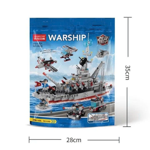 🚢 LẮP GHÉP TÀU CHIẾN WARSHIP 9165/ 9166 – NHỎ GỌN NHƯNG CỰC “CUỐN”