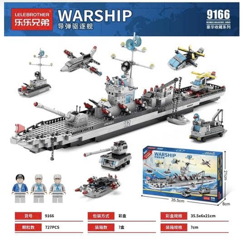 🚢 LẮP GHÉP TÀU CHIẾN WARSHIP 9165/ 9166 – NHỎ GỌN NHƯNG CỰC “CUỐN”