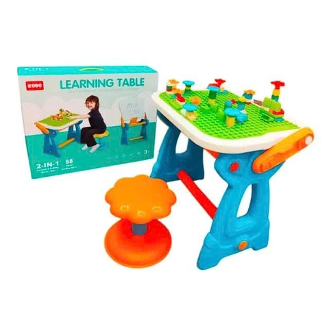 BÀN HỌC ĐA NĂNG 2IN1 CHO BÉ – VỪA LẮP RÁP VỪA TẬP VẼ SIÊU TIỆN