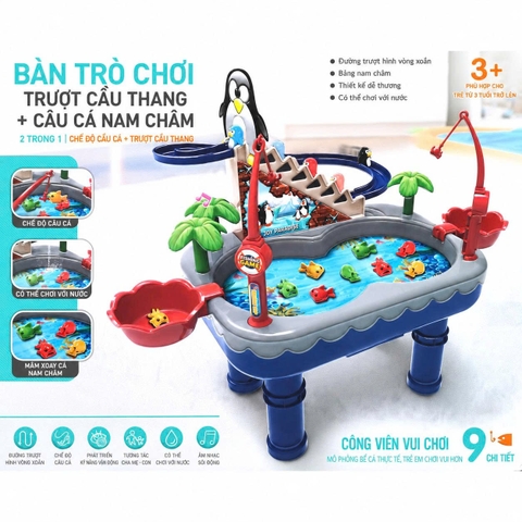 BÀN CÂU CÁ NAM CHÂM 2IN1 – BÉ CHƠI MÊ TÍT, CƯỜI KHÔNG NGỚT