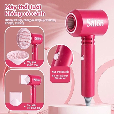 Bộ Đồ Chơi Làm Tóc Cho Bé Hair Salon Kèm Máy Sấy Máy Duỗi Lược Kẹp Tóc Phụ Kiện Công Chúa