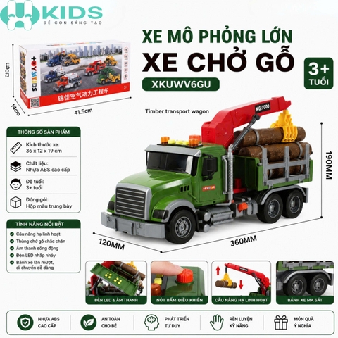 Đồ Chơi Ô Tô Mô Hình Cỡ Lớn Đa Năng – Xe Container, Xe Công Trình, Xe Điều Khiển Và Xe Biến Hình Cho Bé 3+ | Xkids