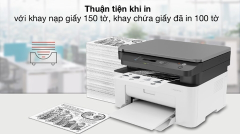 [Mới 100%] Máy in Laser đen trắng đa năng HP 135w 4ZB83A (In, Scan, Copy, A4, USB, WIFI)