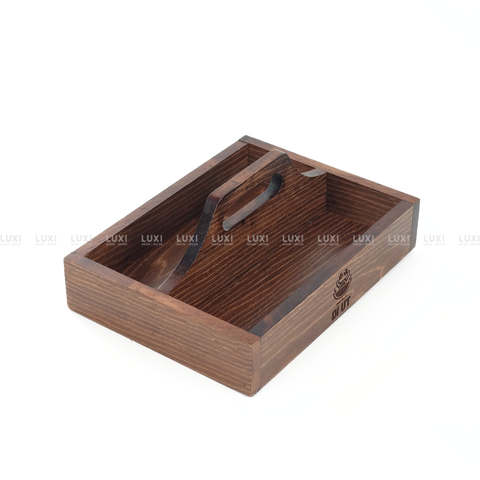 [FREE KHẮC LOGO] KHAY GỖ ĐỰNG GIA VỊ ĐA NĂNG, TIỆN DỤNG, GỌN NHẸ, MẪU MỚI 2025 – LUXI Decor