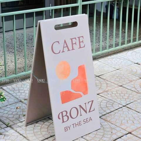 STANDEE SẮT CHỮ A GẬP DECOR NHÀ HÀNG, QUÁN CÀ PHÊ - LUXI DECOR