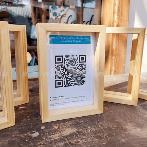 Khung Tranh Để Bàn Chữ Nhật - Kèm Mica - Luxi Decor