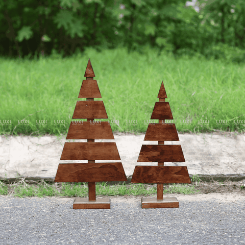 CÂY THÔNG GỖ NOEL, GIÁNG SINH ĐỘC ĐÁO CHRISMAS TREE DIY - LUXI DECOR