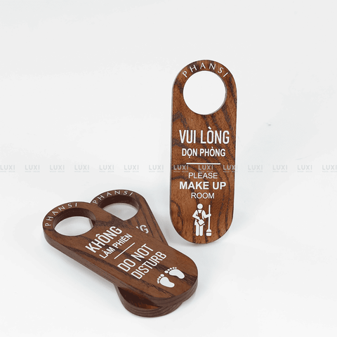 THẺ GỖ TREO CỬA KHÁCH SẠN, NƠI LƯU TRÚ - LUXI DECOR